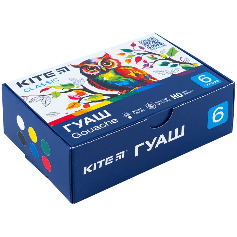Gouache Kite Classic K-062, 6 colors