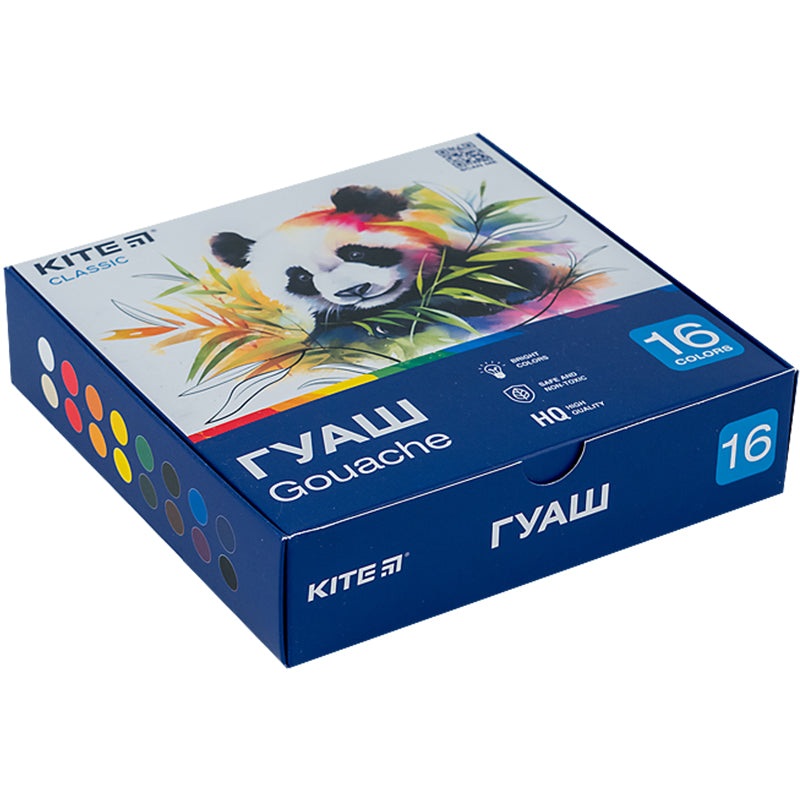 Gouache Kite Classic K-096, 16 colors
