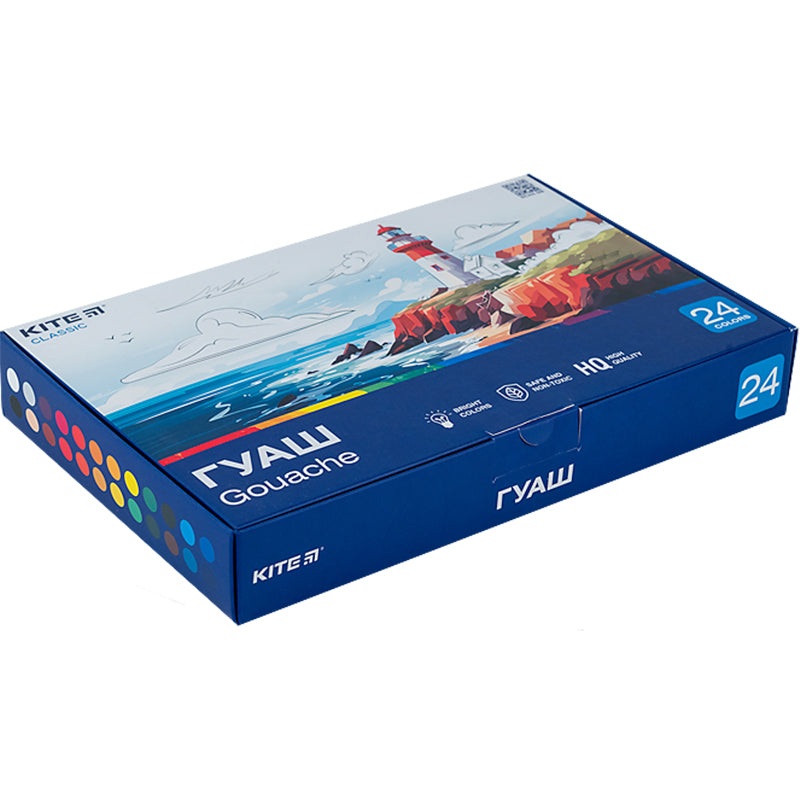 Gouache Kite Classic K-097, 24 colors