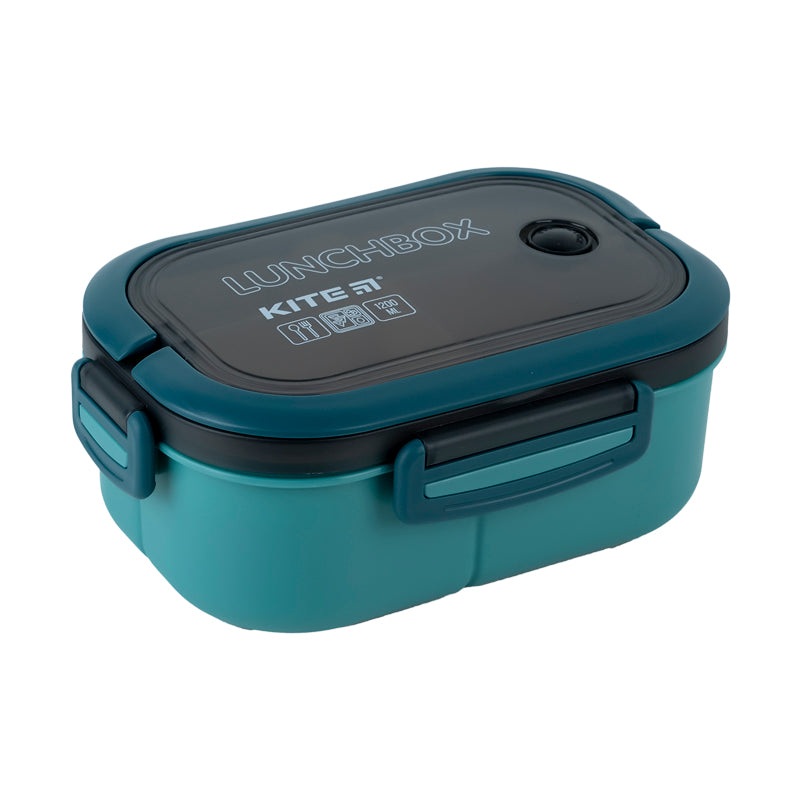 Lunchbox with divider Kite K23-184-2, 1200 ml, green