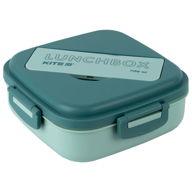 Lunchbox with divider Kite K23-186-1, 1100 ml, green