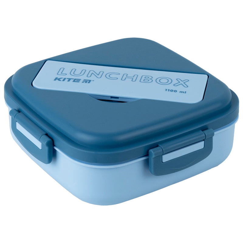 Lunchbox with divider Kite K23-186-2, 1100 ml, blue