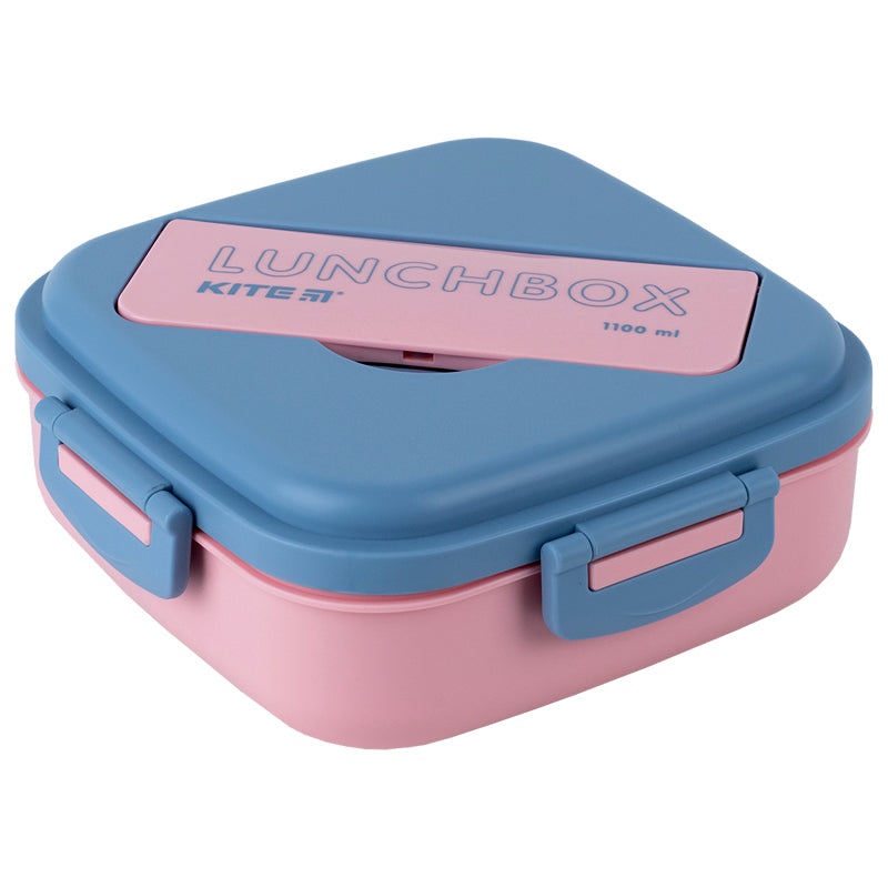 Lunchbox with divider Kite K23-186-3, 1100 ml, pink