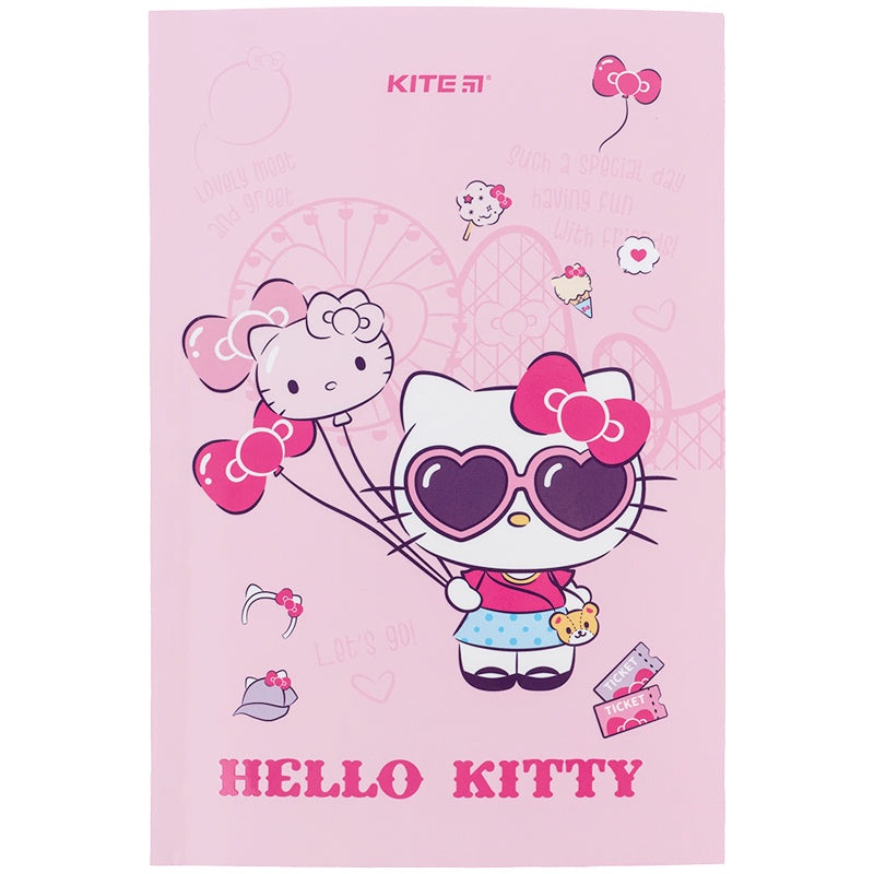 Notepad Kite Hello Kitty HK24-193-1, thermobinder, 5, 64 sheets, blank