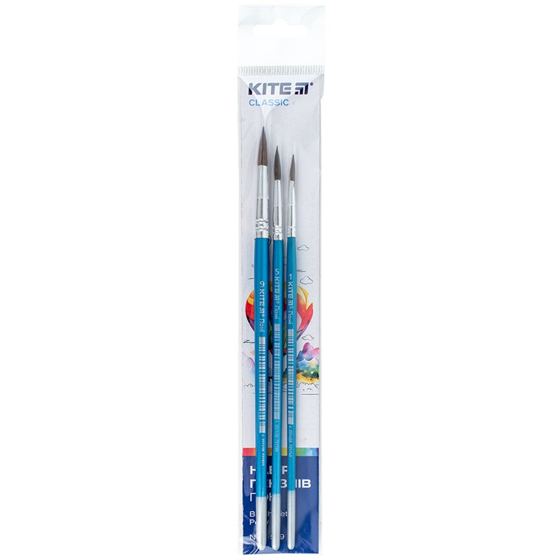 Set of brushes Kite Classic K-341 (pony round 1, 5, 9)