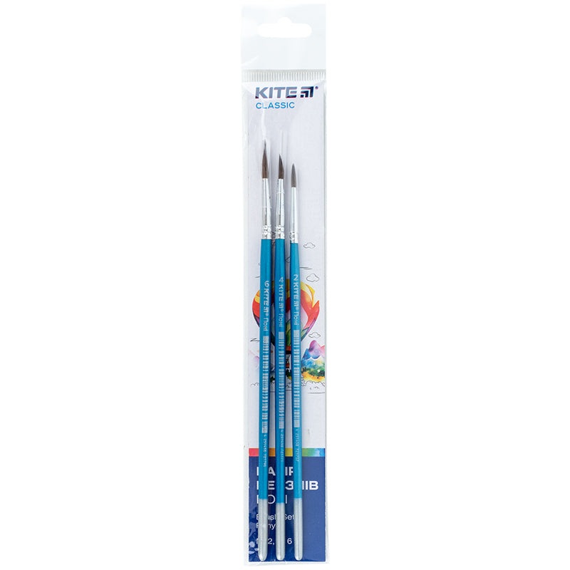 Set of brushes Kite Classic K-343 (pony round 2, 4, 6)