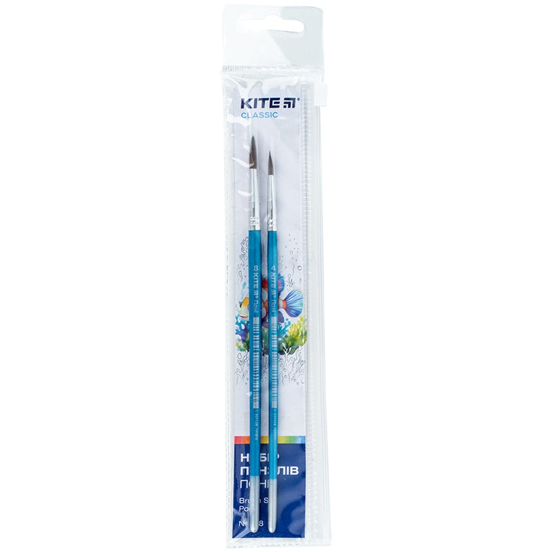 Set of brushes Kite Classic K-346 (pony round 4, 8)