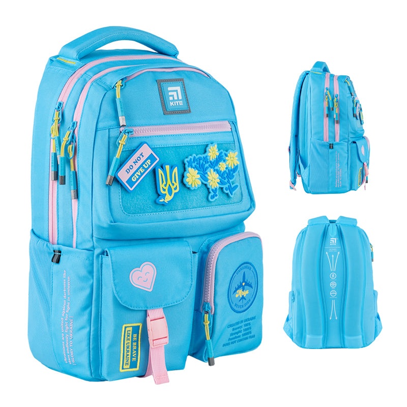 Backpack Kite Education teens Be Ukraine K24-2587M-6