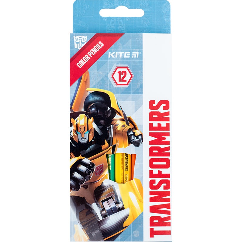 Color pencils Kite Transformers TF24-051, 12 pcs.