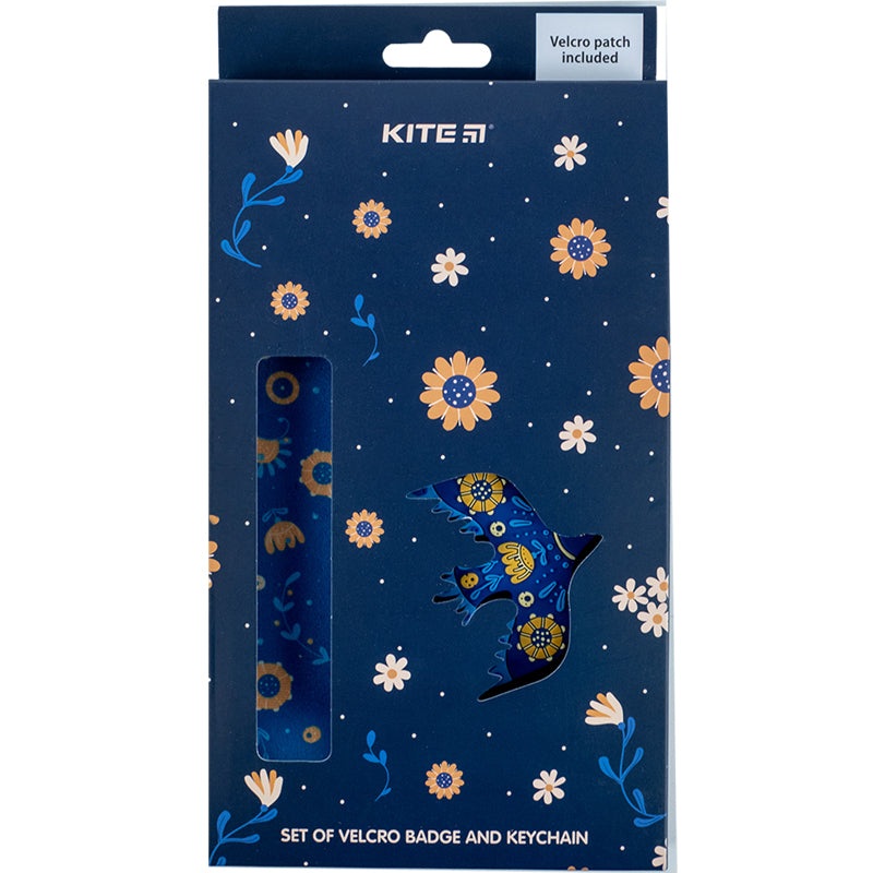 Set of velcro badge and keychain Kite Be Ukraine K24-3010-3, 2 pcs.