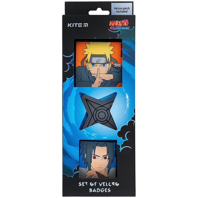 Set of velcro badges Kite Naruto NR24-3012-1, 3 pcs.