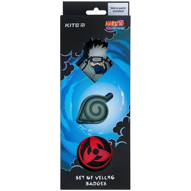 Set of velcro badges Kite Naruto NR24-3012-2, 3 pcs.