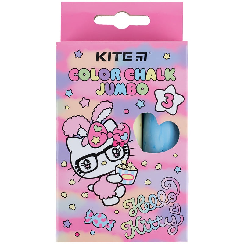 Color chalk Kite Jumbo Hello Kitty HK24-077, 3 colors