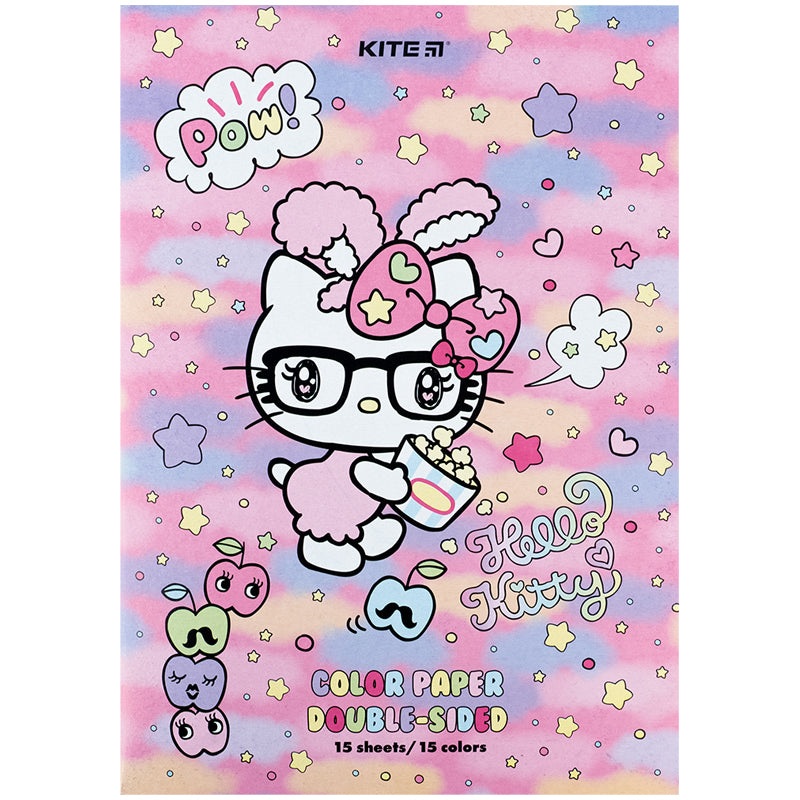 Color paper double-sided Kite Hello Kitty HK24-250 (15sheets/15 colors), 4
