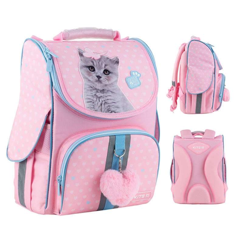 Hard-shaped school backpack Kite Education Studio Pets SP24-501S