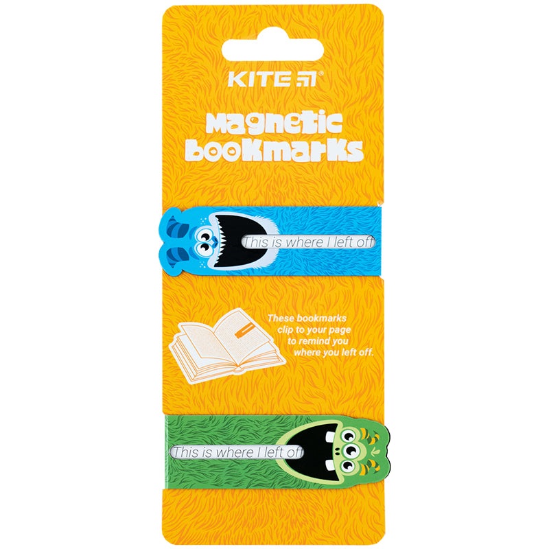 Set of magnetic bookmarks-idexes Kite Monsters K24-496-5