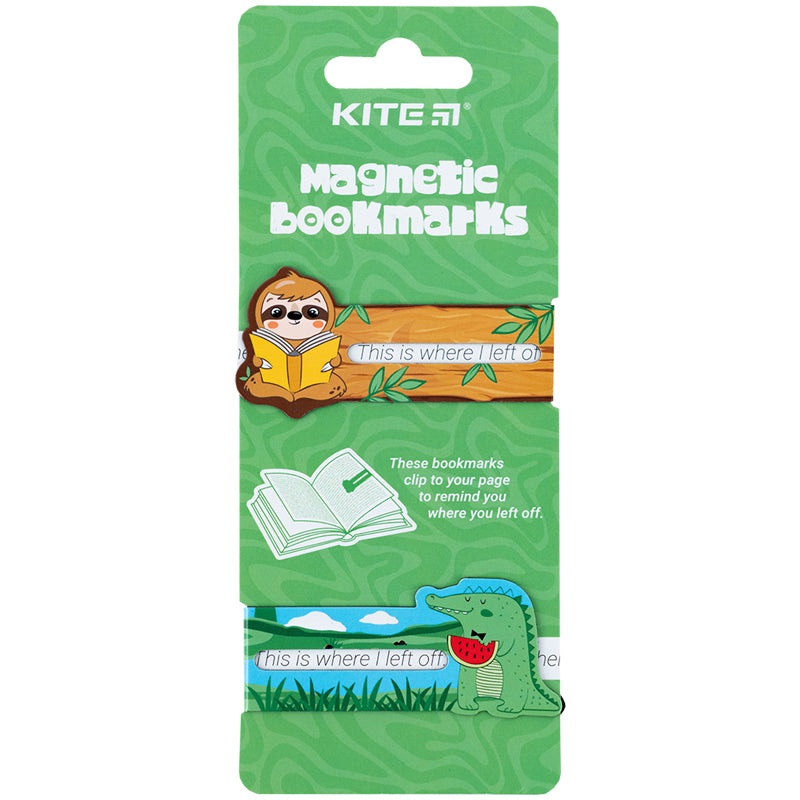 Set of magnetic bookmarks-idexes Kite Smart Animals K24-496-4