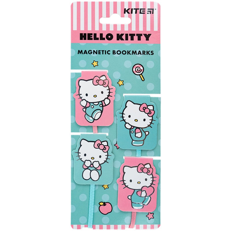 Set of magnetic bookmarks with ribbon Kite Hello Kitty HK24-497-1