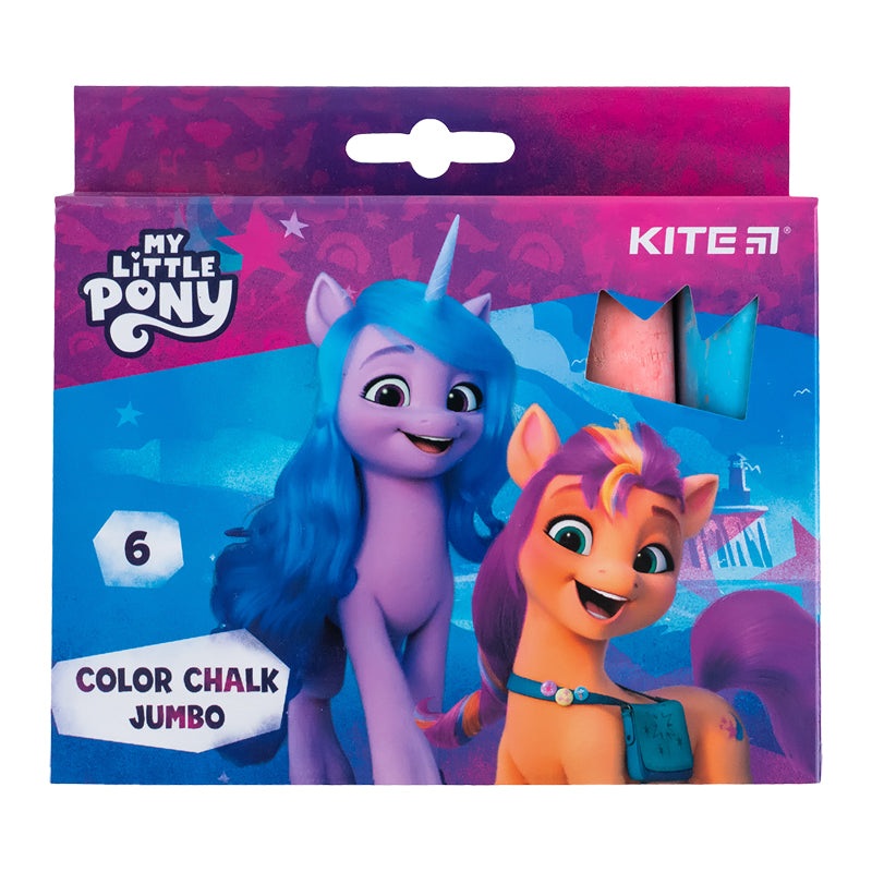 Color chalk Kite Jumbo My Little Pony LP24-073, 6 colors