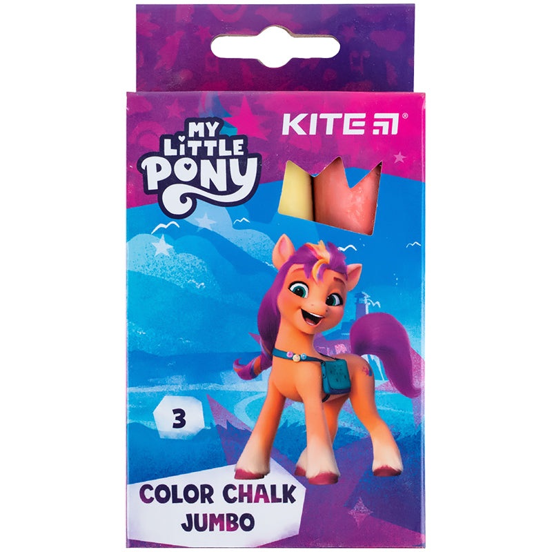 Color chalk Kite Jumbo My Little Pony LP24-077, 3 colors
