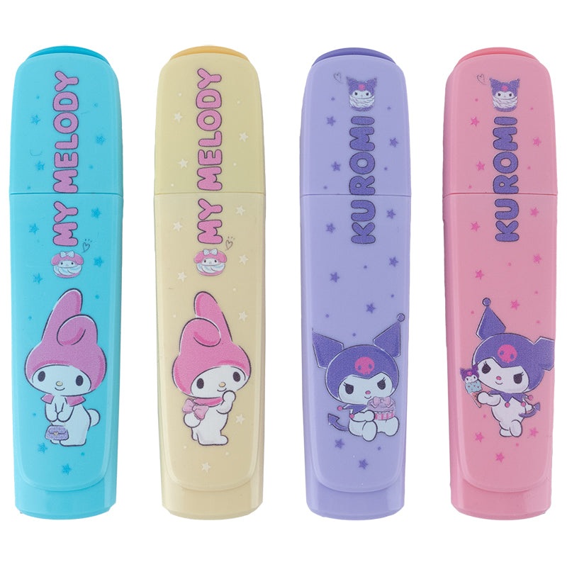 Marker Highlighter Kite Kuromi HK24-444, 4 colors in set