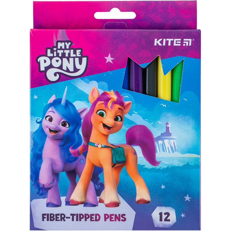 Set of fiber-tipped pens Kite My Little Pony LP24-447, 12 colors