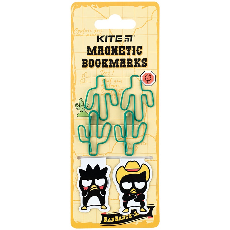 Set of magnetic bookmarks with shaped clips Kite Bad Badtz-Maru HK24-495