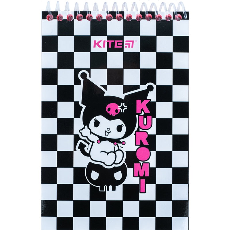 Spiral notebook Kite Kuromi HK24-196, 6, 48 sheets, blank