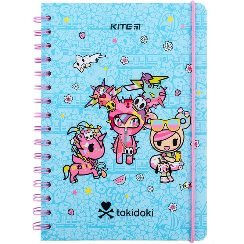Spiral notebook tokidoki TK24-190, A5, 80 sheets, squared