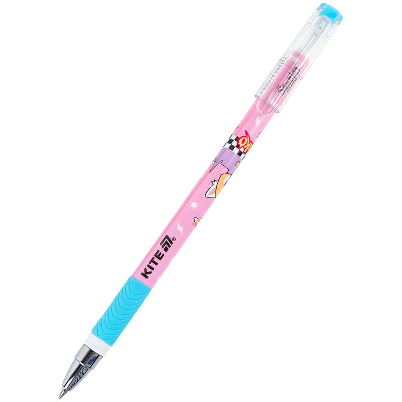 Ballpoint pen retractable Kite Aggretsuko AR25-032, blue