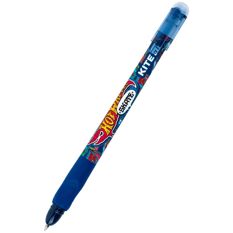 Gel pen write-erase Kite Smart Hot Wheels HW25-098, blue