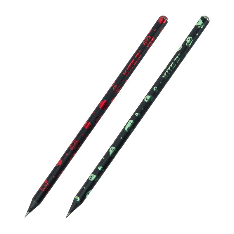 Graphite pencil with crystal, black body Kite Fruit K22-059-2