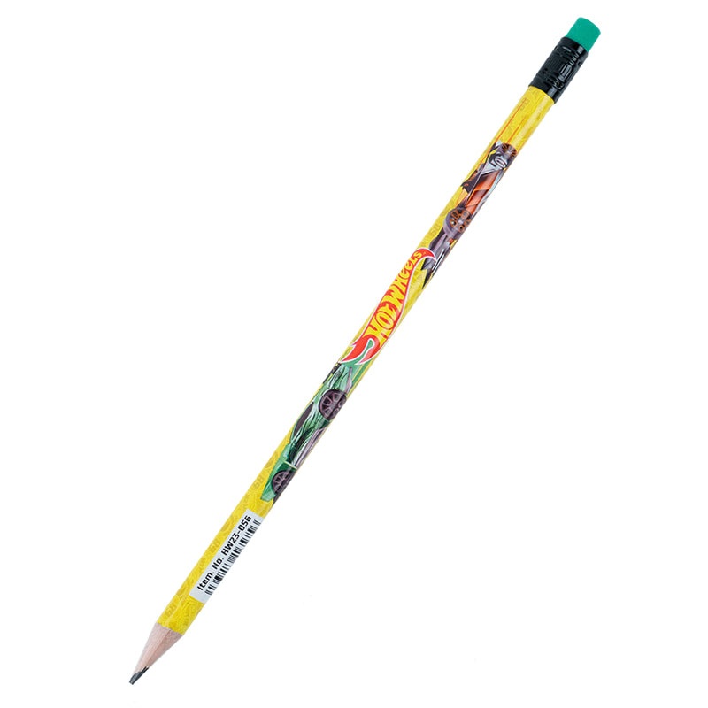 Graphite pencil with eraser Kite Hot Wheels HW23-056