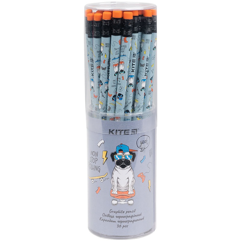 Graphite pencil with eraser Kite Rolling K21-056-2