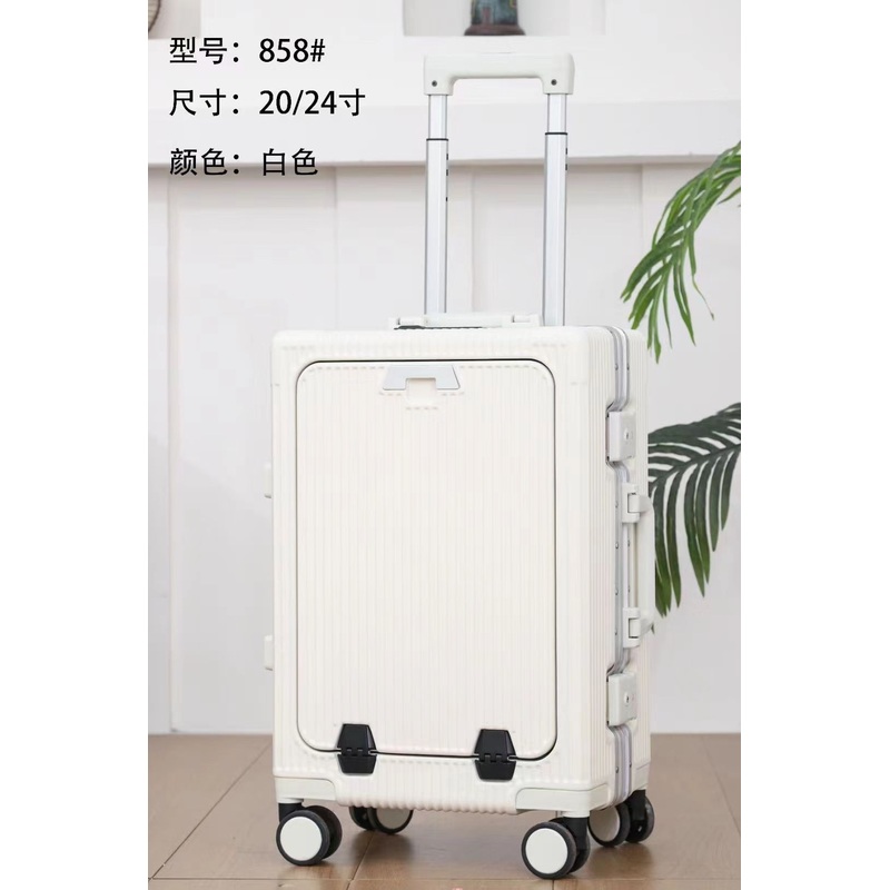 Hot Selling Luxury Airline Approved Carry on Luggage with Aluminum Frame Hand Suitcase with Front Laptop Pocket – Charging Port and Silent Universal Wheel price