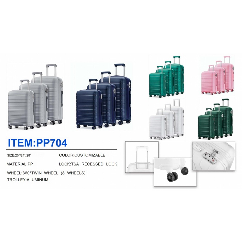 Hotest Design Fashion Baggage Wholesale Suitcase Travel Trolley Bag Set From Chinese Luggage Factory – Polycarbonate and ABS price