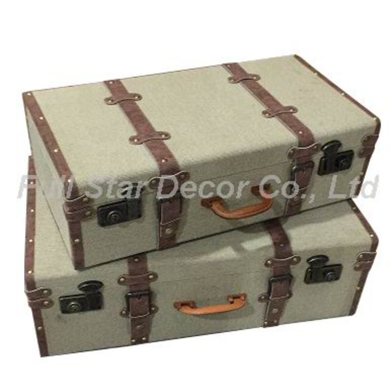 MDF Wooden Fabric/Linen PU Belts Suitcase L/S S/2 Factory – MDF and Wooden Suitcase price