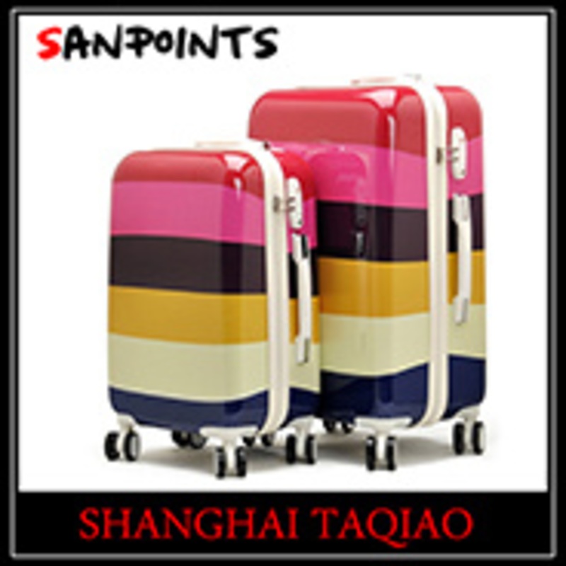 PC+ABS Colorful Trolley Suitcase with Spinner Wheels – Trolley Suitcase and PC Luggage price