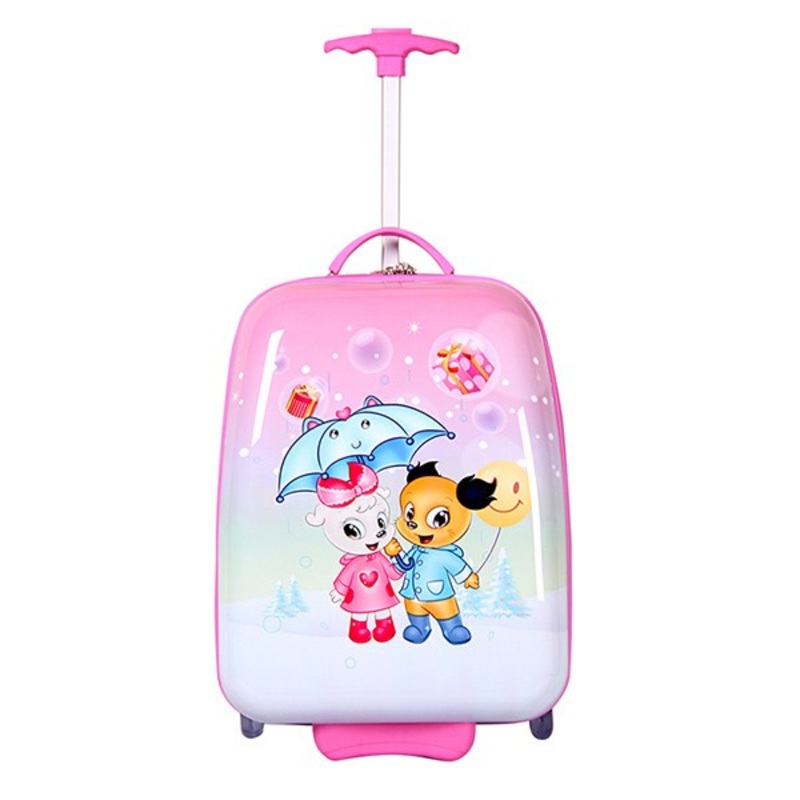 Pink Smjm Square Shape Girls Beauty Trolley Case, Pink Light Suitcases – Beauty Trolley Case and Girls Trolley Case price