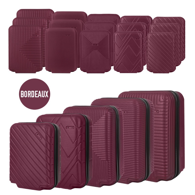 Semi Finish Luggage Set 12 PCS as One Set Four Wheel Hard Shell ABS Luggage – Luggage Set and Semi Finish Trolley Bag Set price