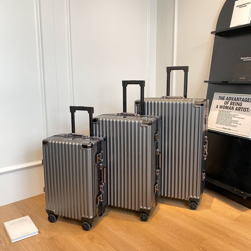 Aluminum Frame Trolley Suitcase Rolling Luggage Suitcase Luggage Boarding Case – Suit and Aluminum Frame price