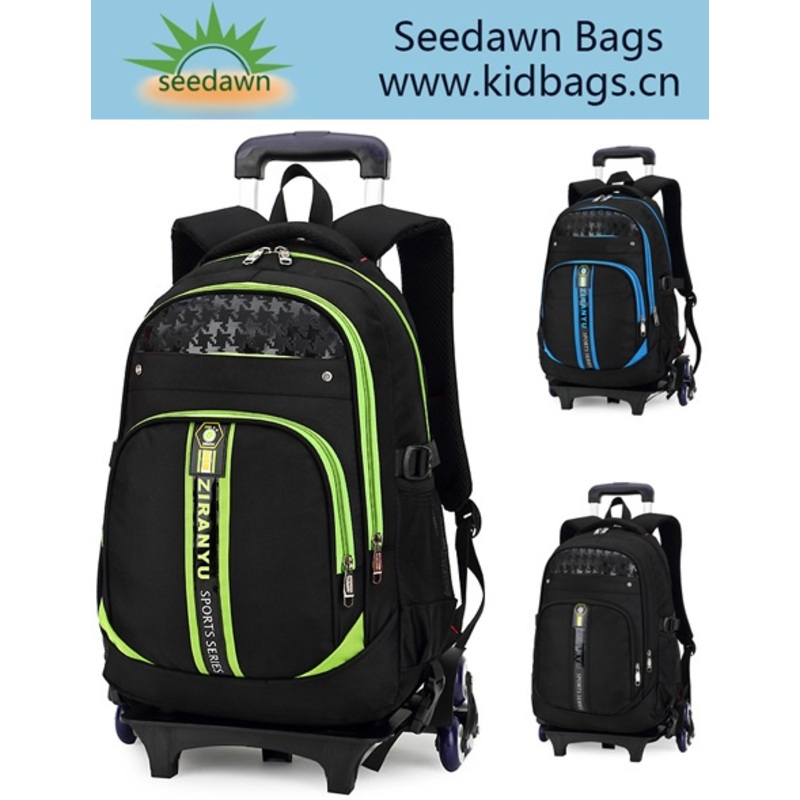 Detachable Triple Wheels Stair Climber Trolley School Backpack – Trolley Bag and Backpack with Triple Wheels price