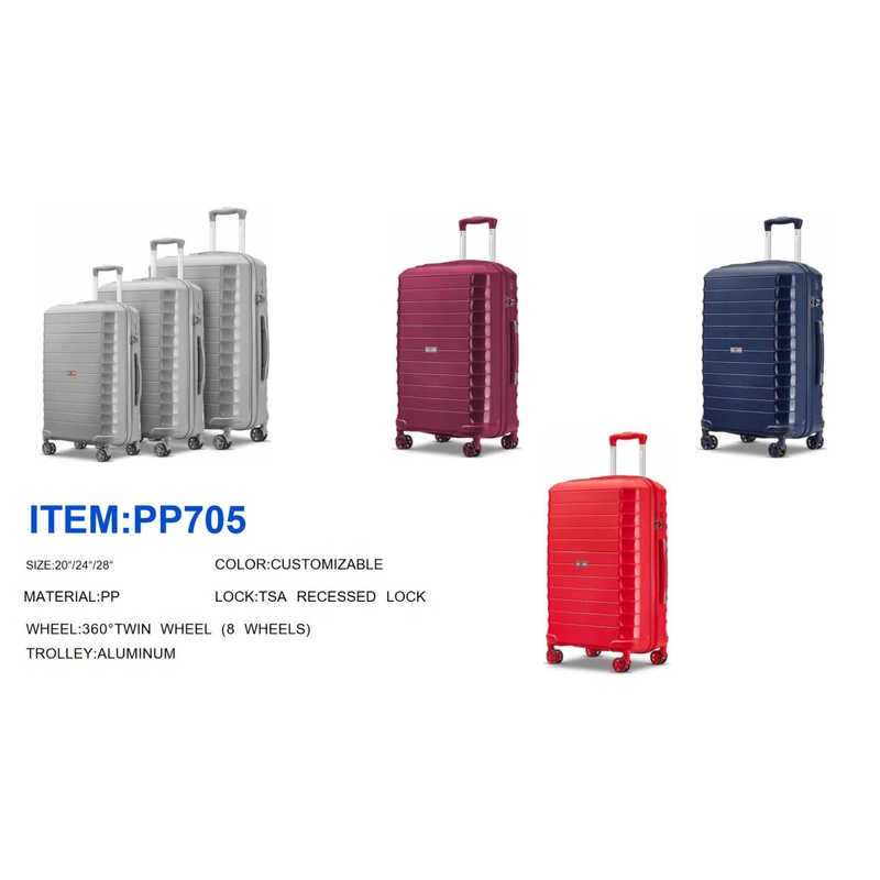 Greatchip Hot Selling 3PCS ABS Carry on Trolley Luggage Travel Bags Sets Business Trip Suitcase 20 24 28 – Polycarbonate and ABS price