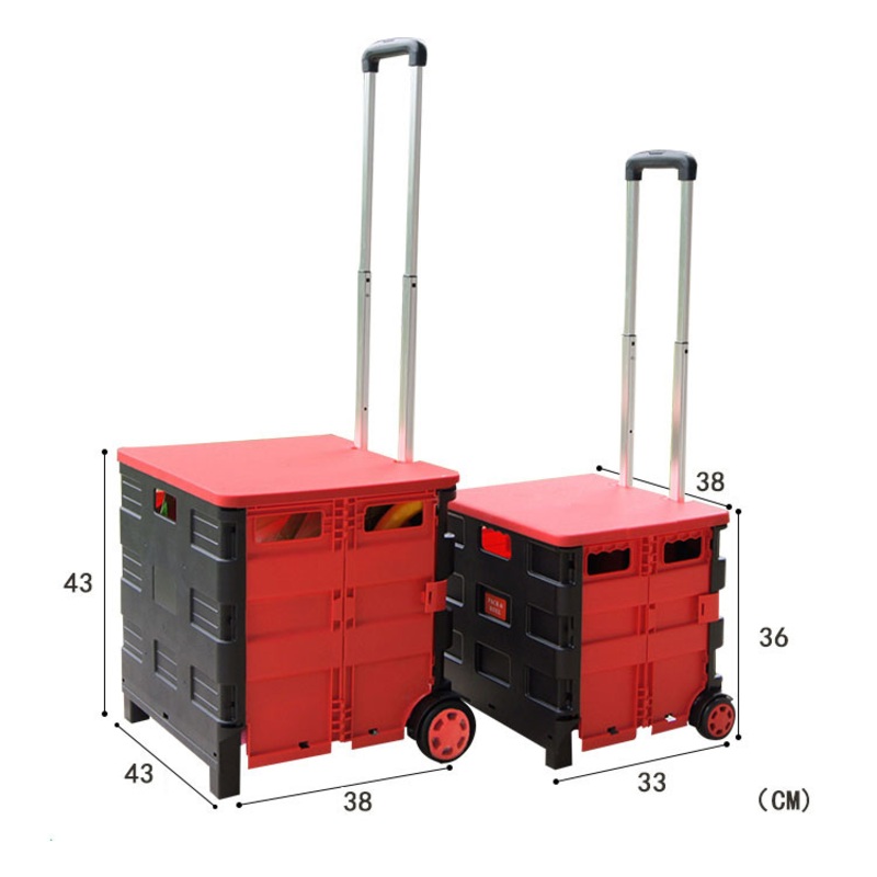 Hot Sale Foldable Shopping Trolley Cart Folding Hand Supermarket Trolley Crazy Cart – Foldable Cart and Hand Trolley price