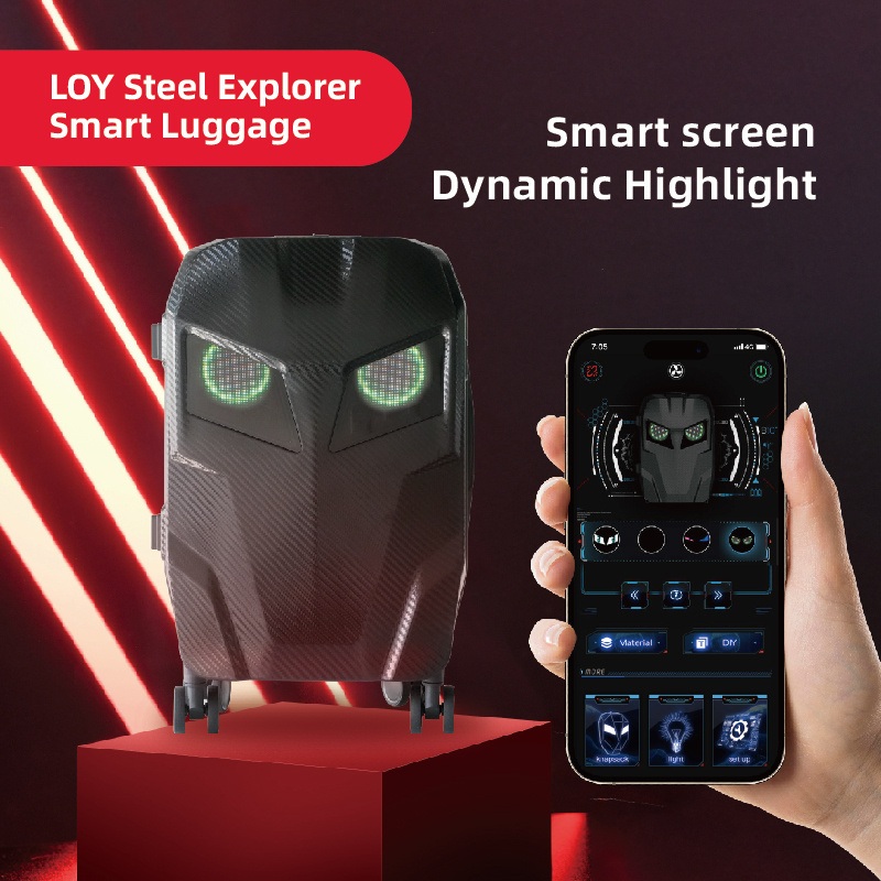 Loy-LED Luggage Eye Pattern – Explorer – Suitcases and LED Luggage price
