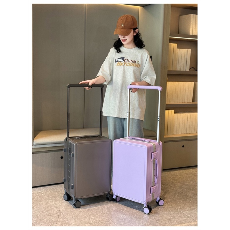 New Design ABS+PC/ PC Hard Shell Luggage with Aluminum Frame Wide Trolley Aluminun Trolley – Suitcase and Aluminum Frame price