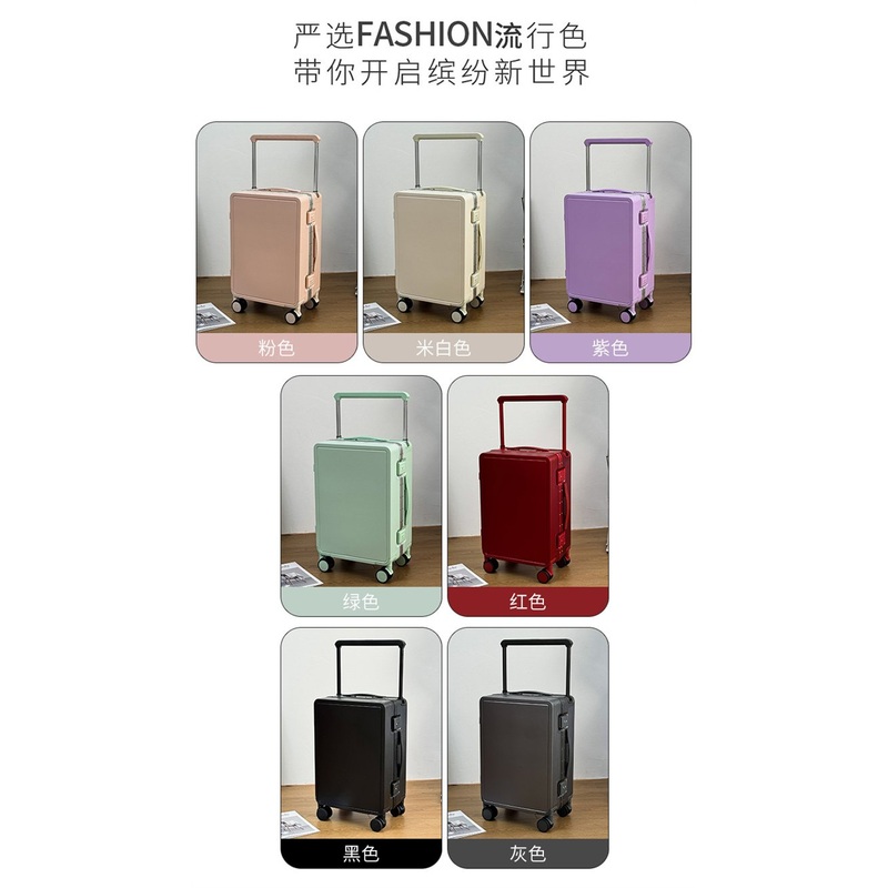 Wide Trolley Luggage High Quality Travel Luggage Double Wheels Aluminum Frame – Suitcase and Aluminum Frame price