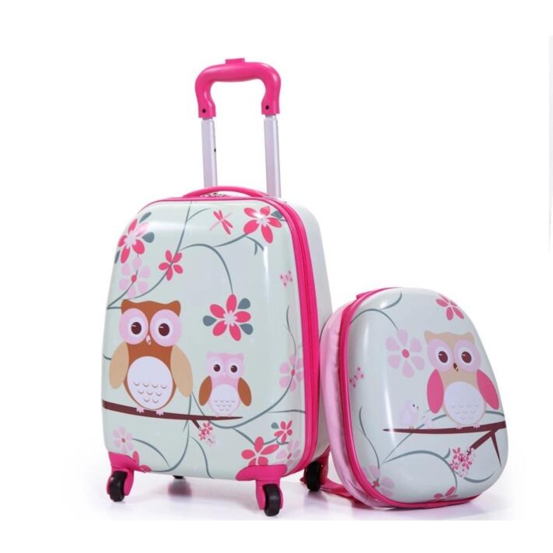 16inch /12inch Kids Animal Printing Trolley Bags with Backpack Luggage Sets for Student Travel Bags – Luggage and Trolley price