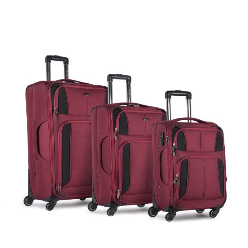 3PCS Nylon Luggage Sets, with Size 20/24/28 & 4 Spinner Wheels – Soft Side Luggage and Luggage Set price