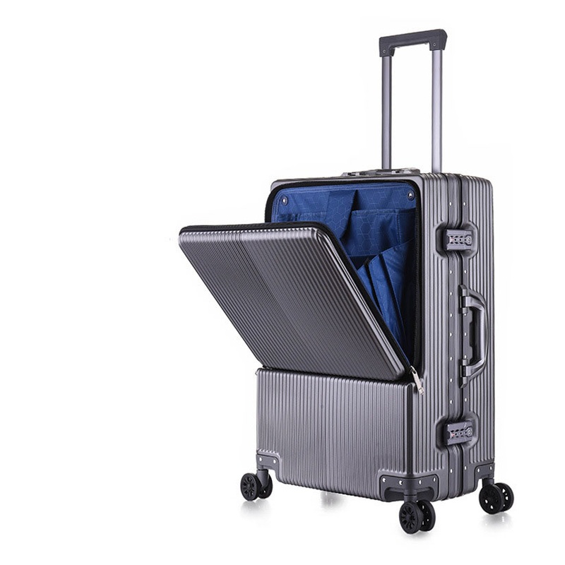 Customized Logo Student Luggage Suitcase ABS Wear-Resistant Trolley Case Universal Wheel Password Box – Aluminum Luggage and Aluminum Frame Suitcase price